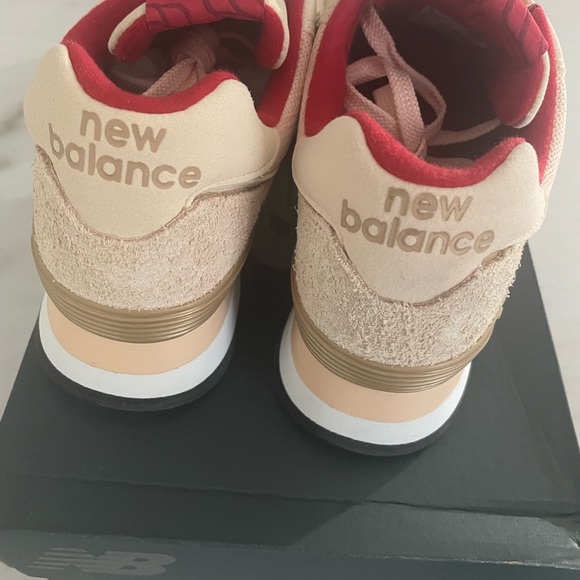 New Balance Blush Pink, gold and red sneakers NWT - Picture 7 of 10